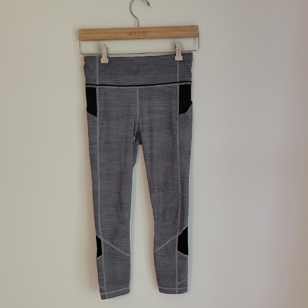 Lululemon Gray and Black Leggings